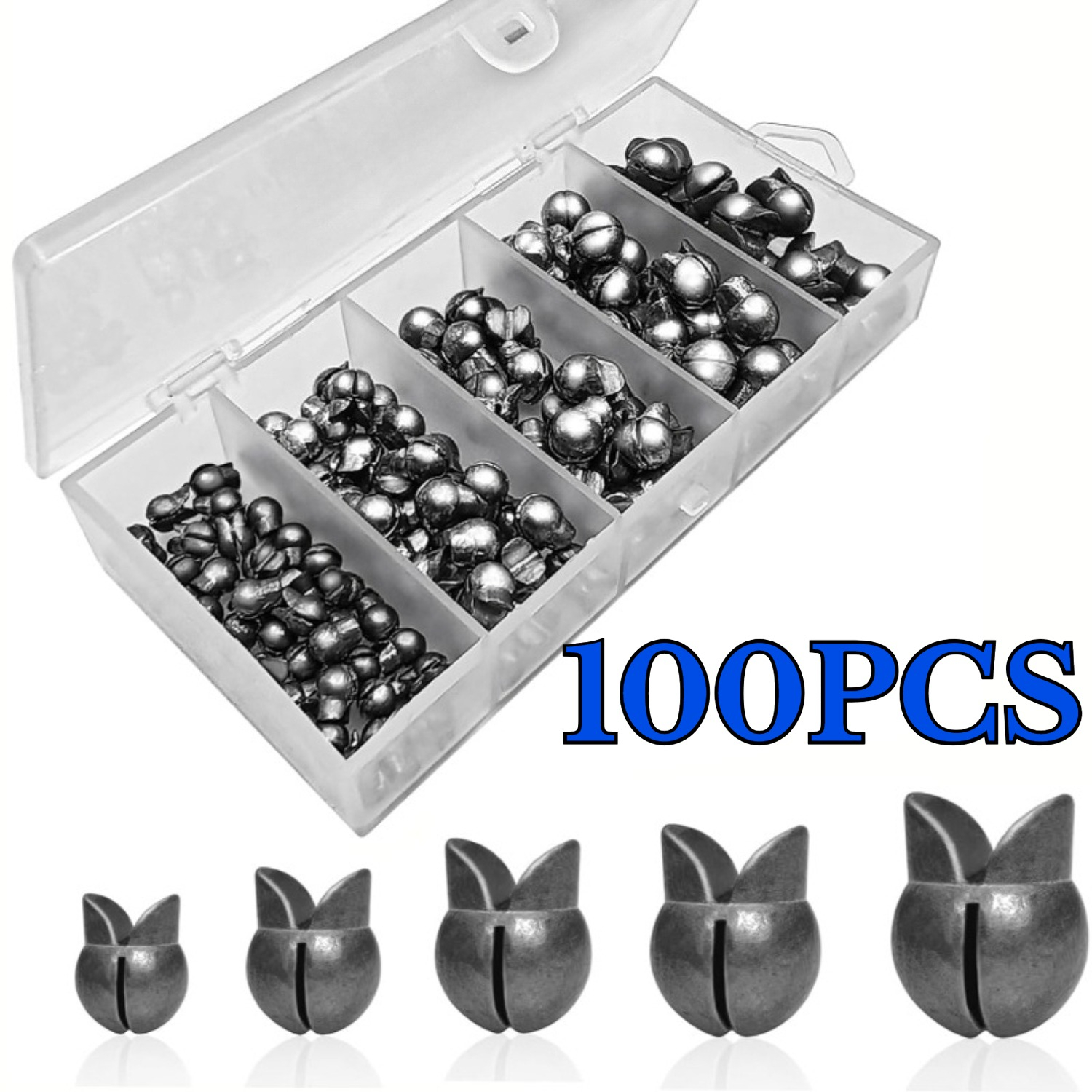 100pcs/box Fishing Weights Kit - đánh giá và giá Freshwater Fishing Kit