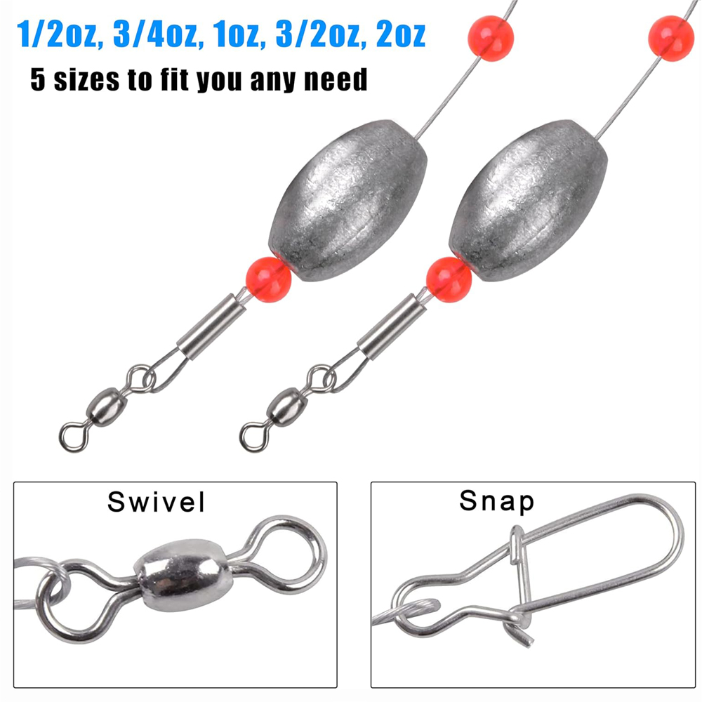 2Pcs Fishing Egg Sinker Weight - đánh giá và giá Fishing Equipment Shop