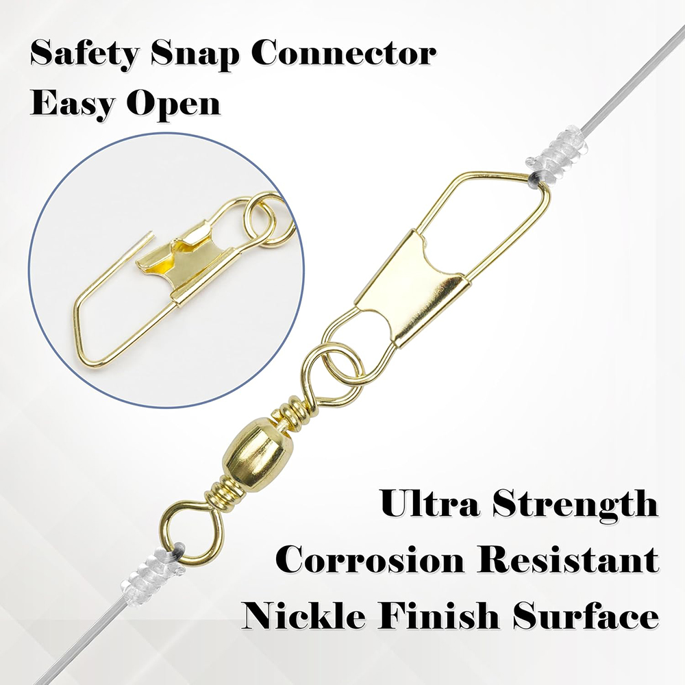 50Pcs Gold Fishing Barrel Swiv - đánh giá và giá Fishing Equipment Shop