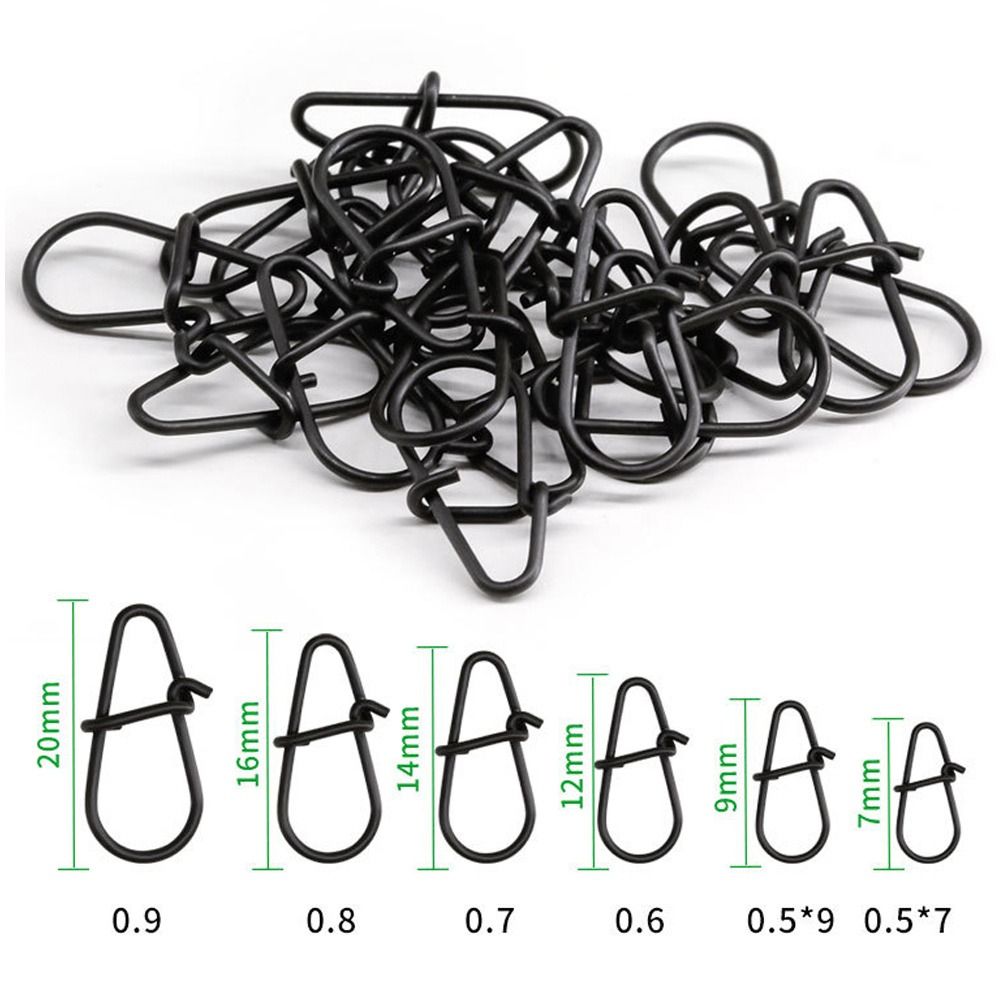 100Pcs/lot Matte black Snap Fi - đánh giá và giá Fishing Equipment Hook