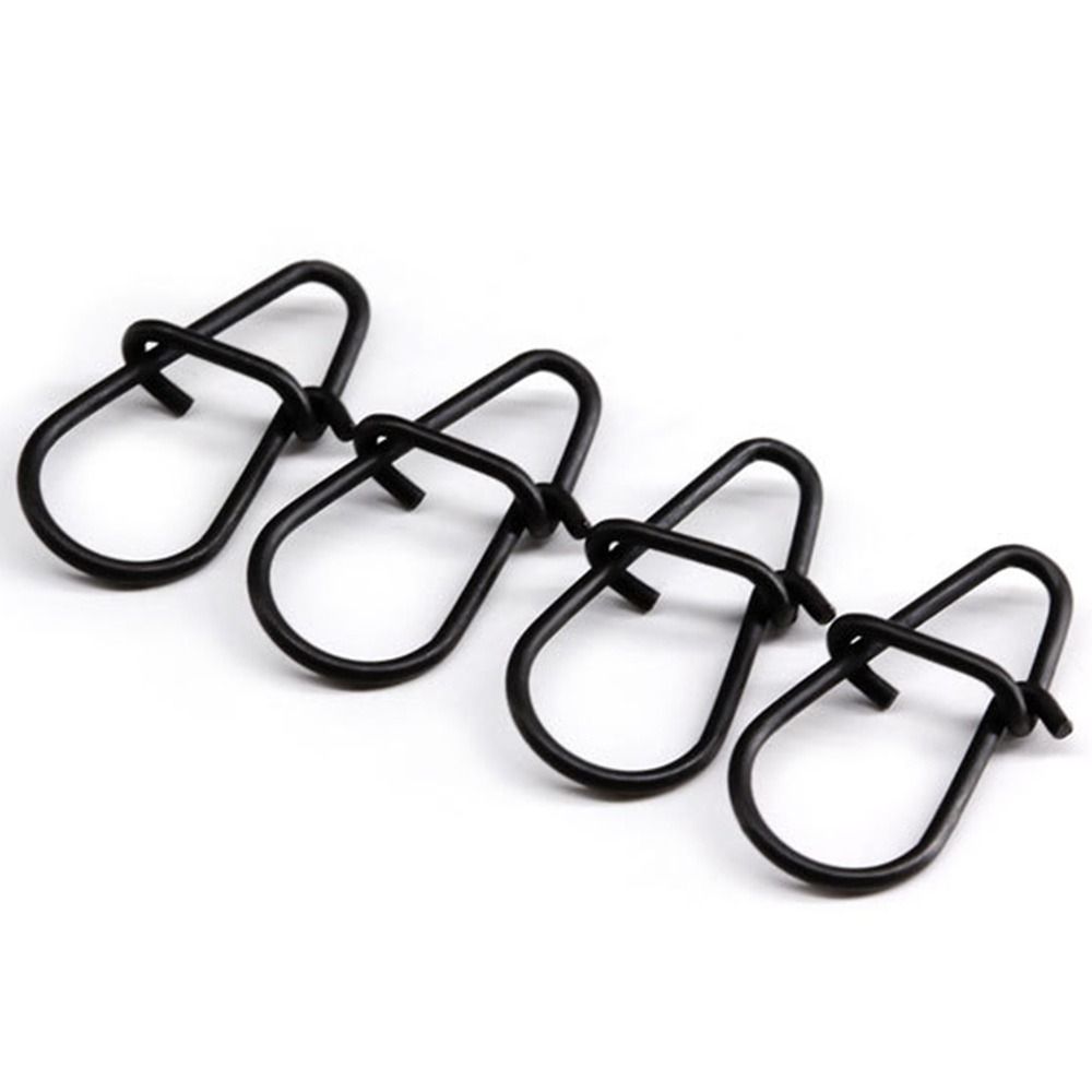 100Pcs/lot Matte black Snap Fi - đánh giá và giá Fishing Equipment Hook