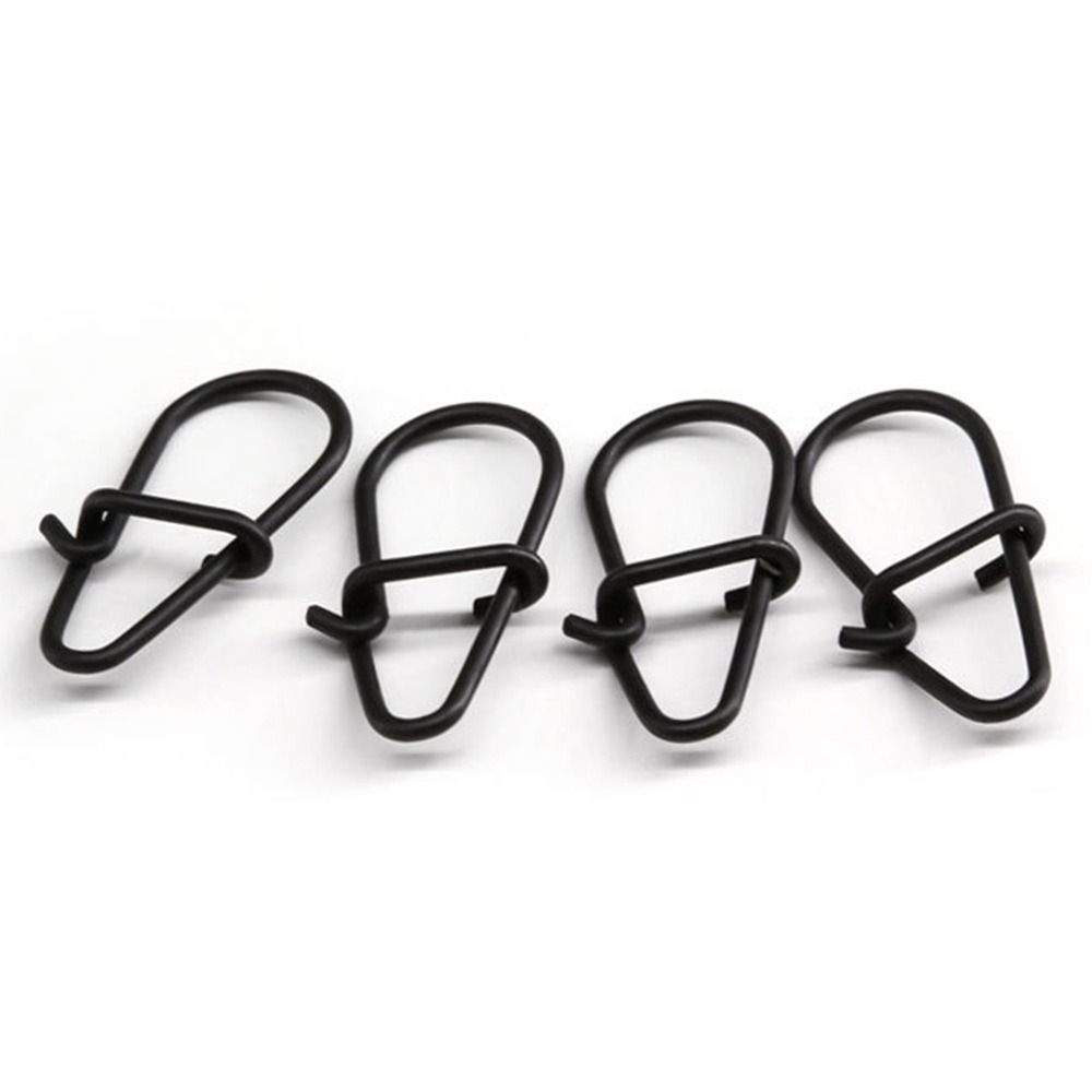 100Pcs/lot Matte black Snap Fi - đánh giá và giá Fishing Equipment Hook