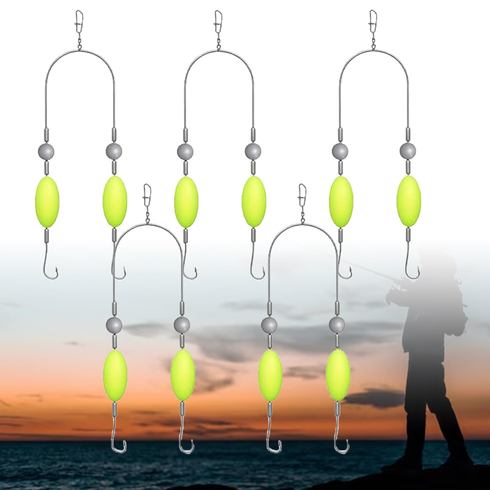 3/5/10Pcs Double Reverse Fishi - đánh giá và giá Fishing Equipment Ebay