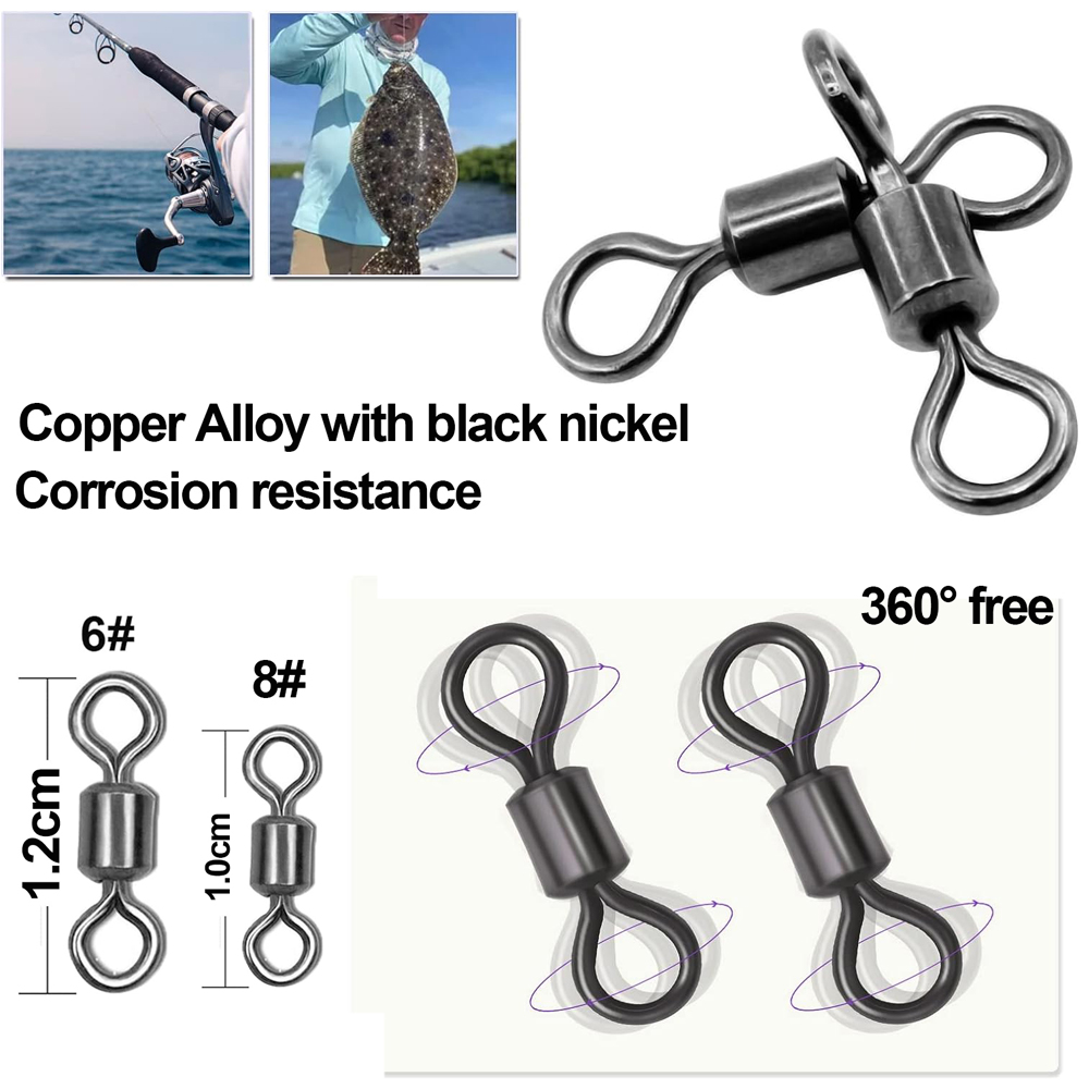 30Pcs 3 Way Swivels Fishing Co - đánh giá và giá Fishing Equipment Shop
