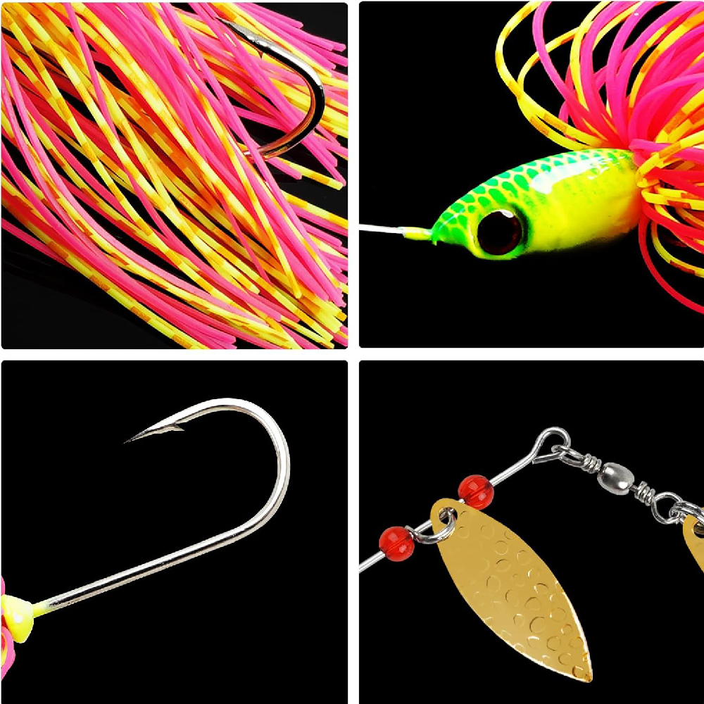 6pcs Spinnerbait Fishing Lures - đánh giá và giá Fishing Equipment Shop