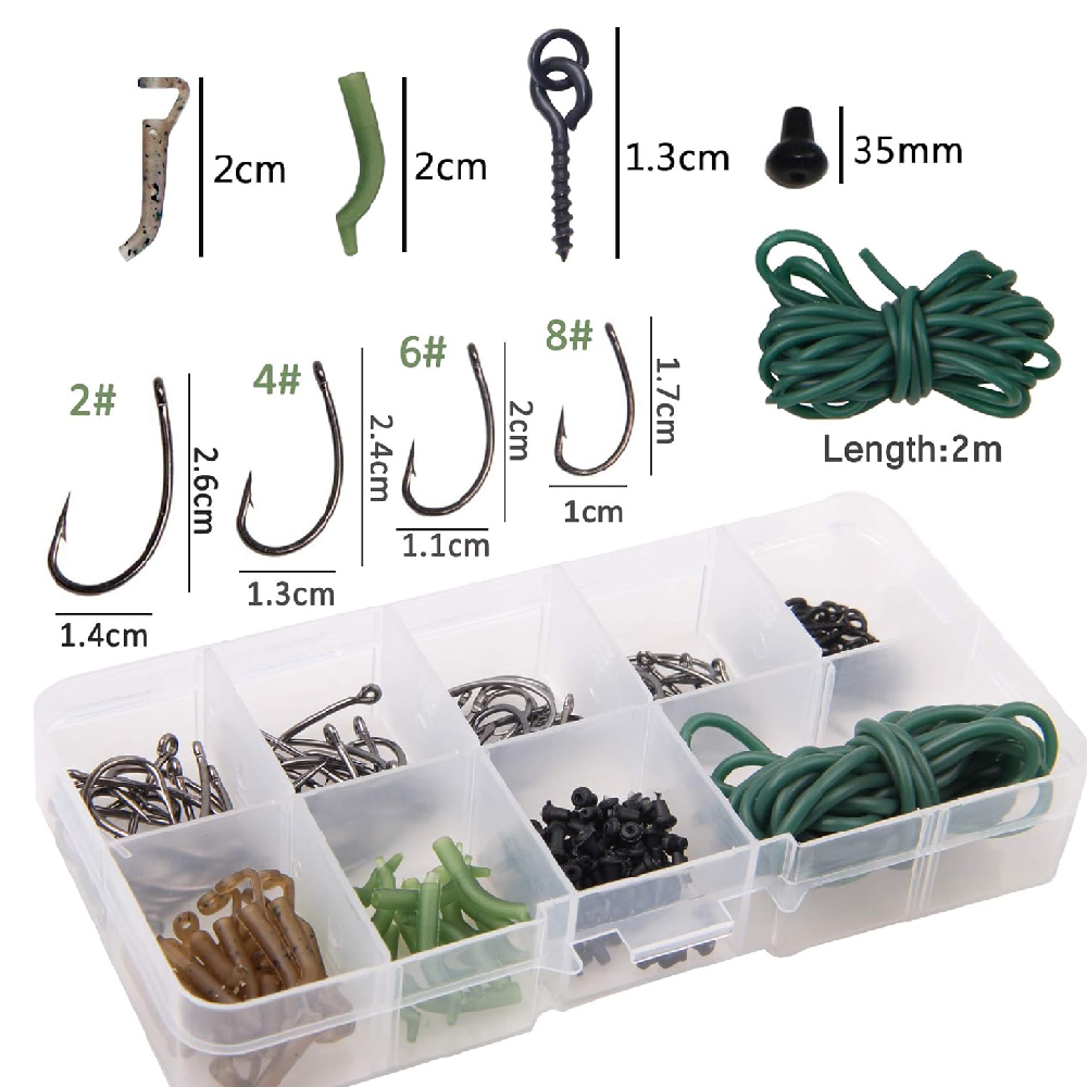 121pcs Carp Fishing Rigs kit C - đánh giá và giá Fishing Equipment Shop