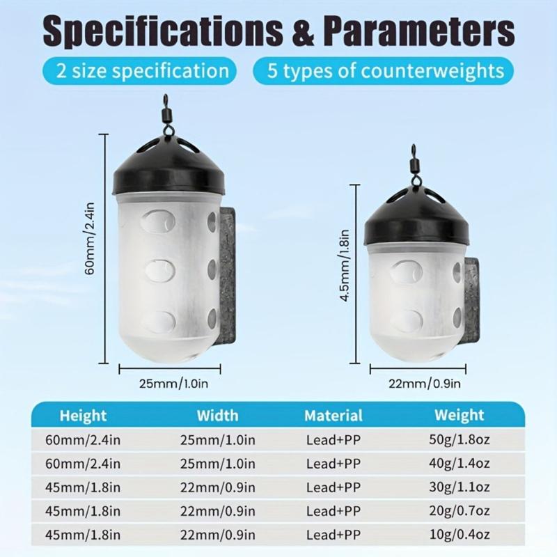 Compacts Carps Fishing Sinkers - đánh giá và giá Freshwater Fishing Kit