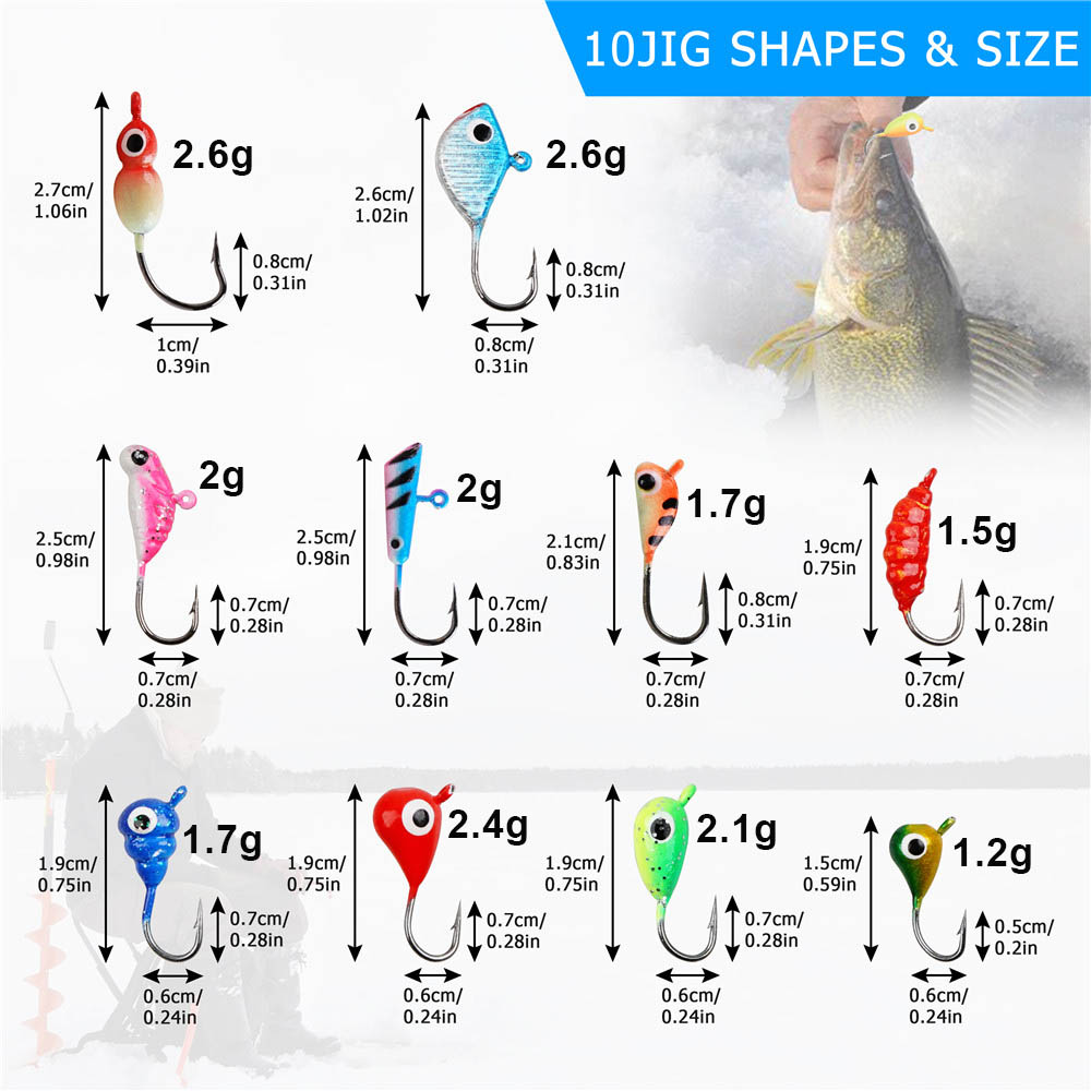 24Pcs ice fishing gear Kit Lum - đánh giá và giá Fishing Equipment Shop
