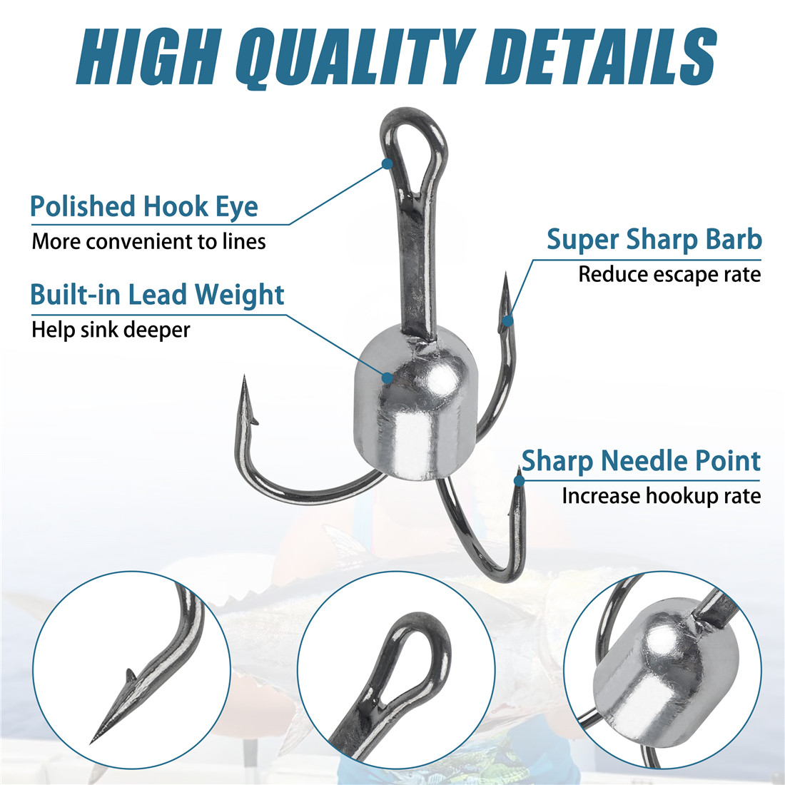 10PCS Snagging treble hooks We - đánh giá và giá Fishing Equipment Shop