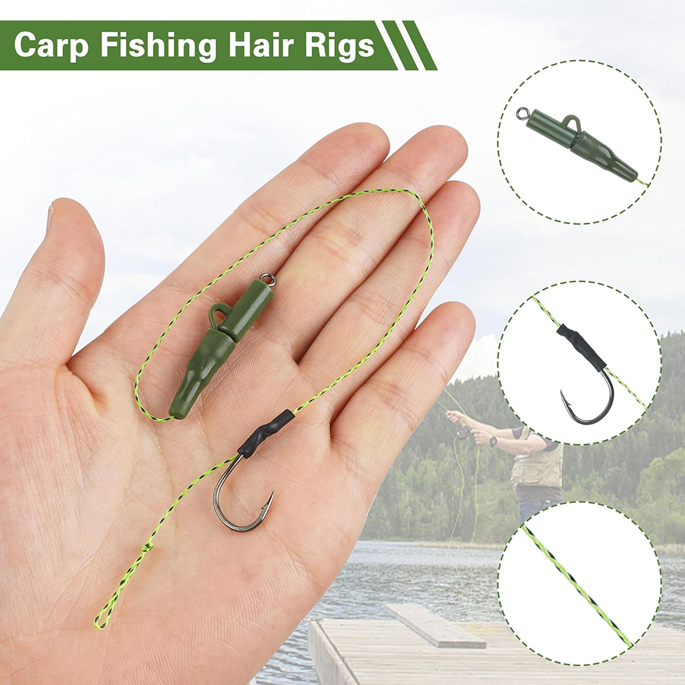 12Pcs Carp fishing hair rigs P - đánh giá và giá Fishing Equipment Shop
