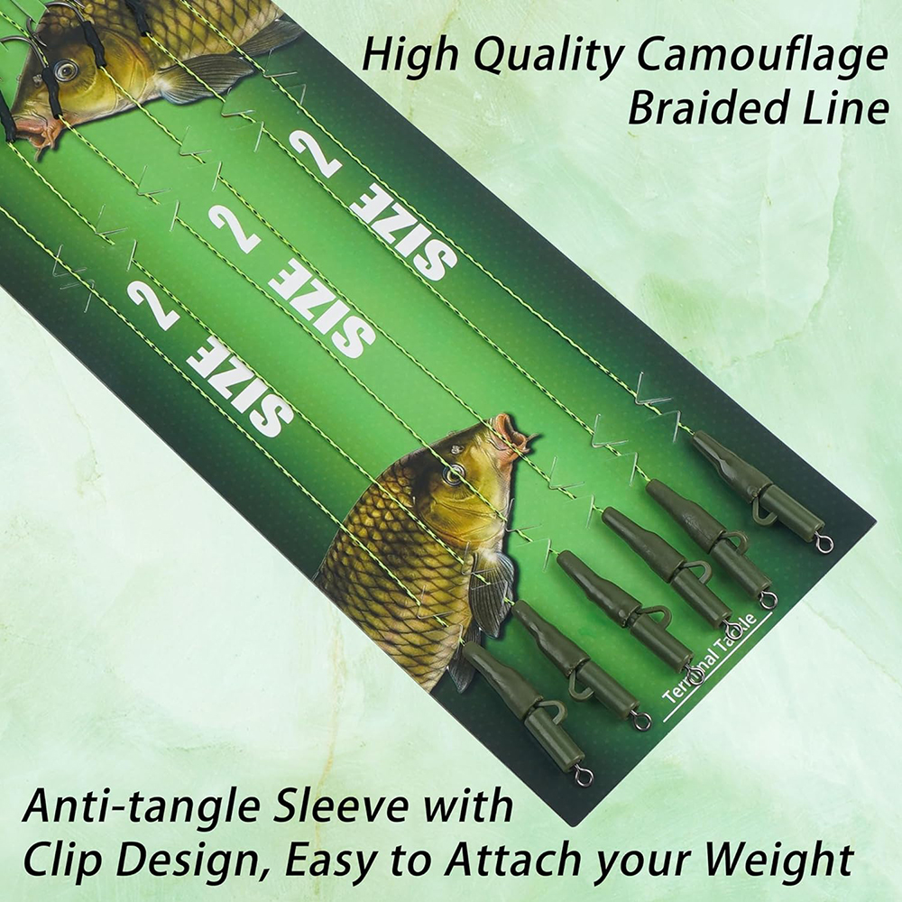 12Pcs Carp fishing hair rigs P - đánh giá và giá Fishing Equipment Shop