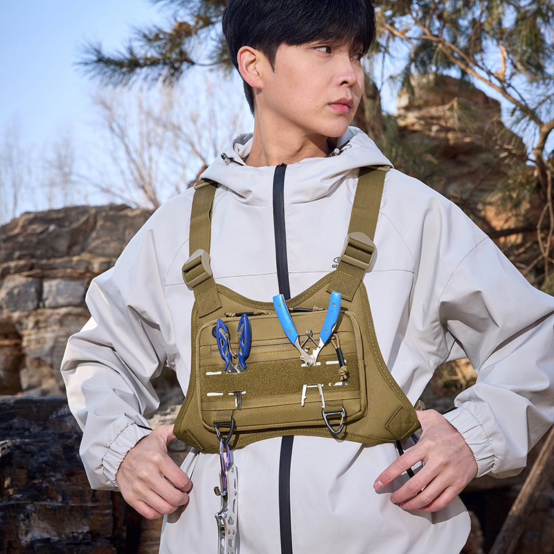 Tactical Front Chest Rig Bag V - đánh giá và giá Fishing Vest Jacket