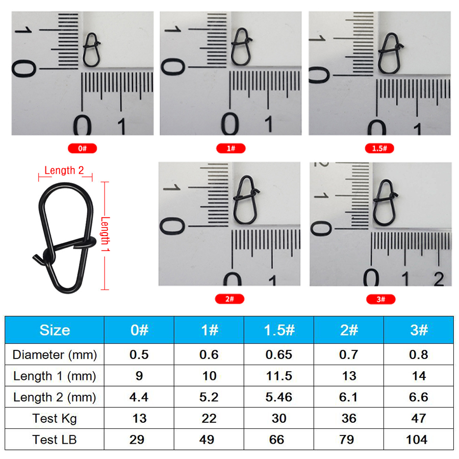 50Pcs Crankbait Snaps Stainles - đánh giá và giá Fishing Equipment Hook