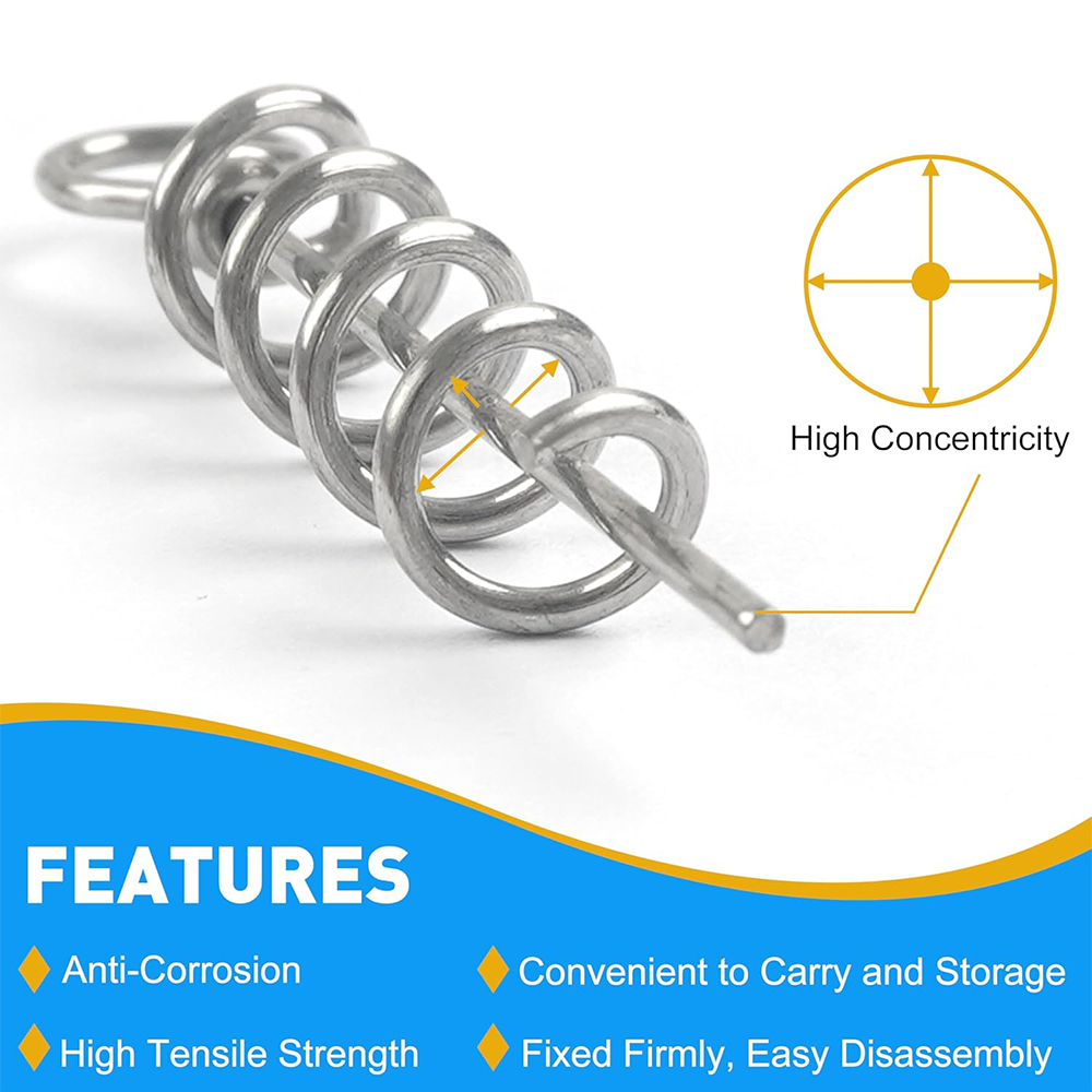 50Pcs Spring Twist Lock Fishin - đánh giá và giá Fishing Equipment Hook