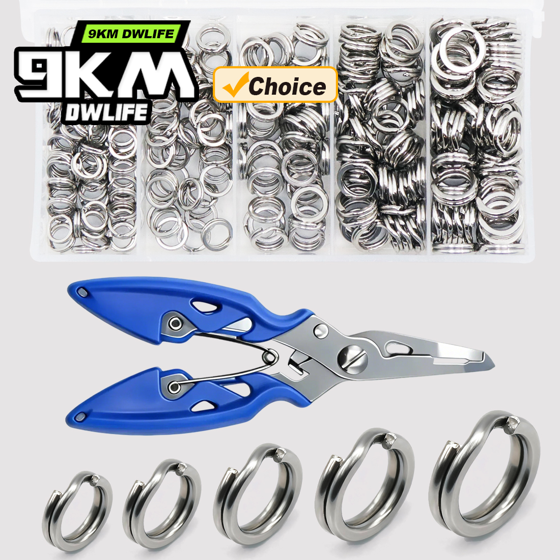 9KM Fishing Split Rings with P - đánh giá và giá Freshwater Fishing Kit