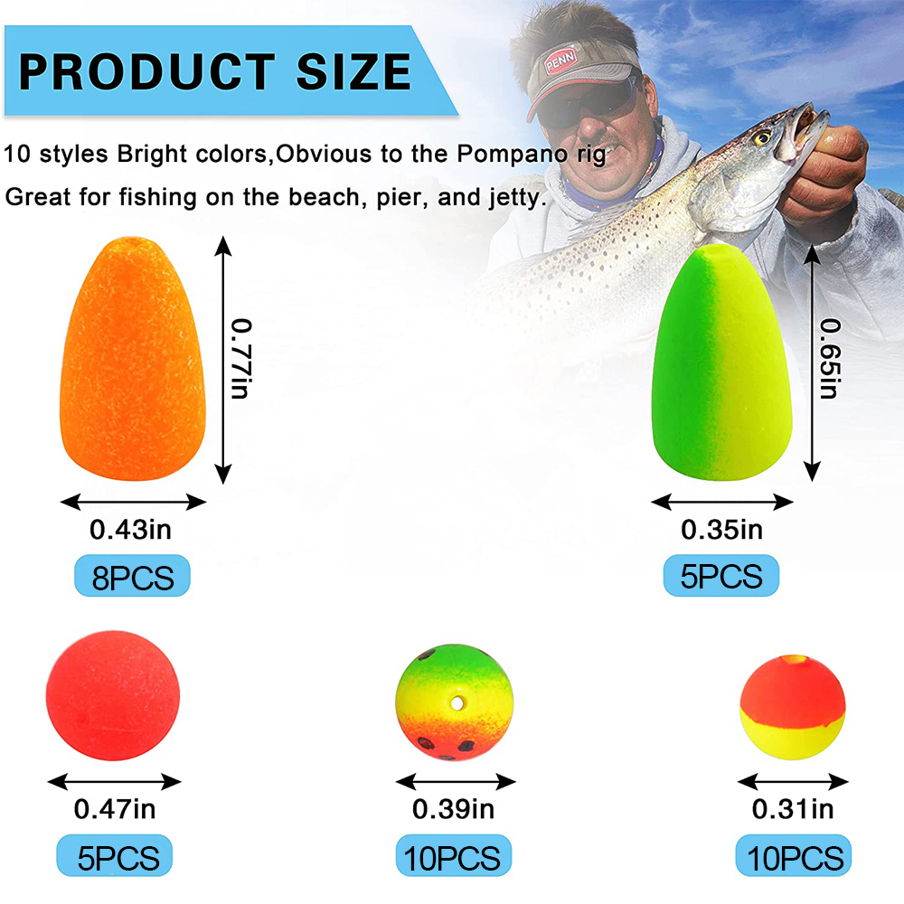 138Pcs Pompano Rigs Floats Bea - đánh giá và giá Fishing Equipment Shop