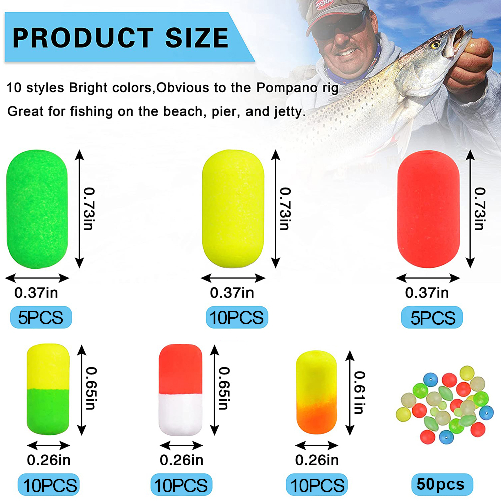 138Pcs Pompano Rigs Floats Bea - đánh giá và giá Fishing Equipment Shop